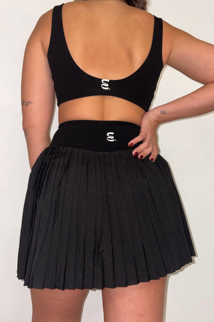Breezy Skirt Set [Black & White]